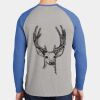 Mens Full Color PosiCharge Long Sleeve Tri Blend Wicking Raglan Tee Thumbnail