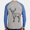 Mens Full Color PosiCharge Long Sleeve Tri Blend Wicking Raglan Tee Thumbnail