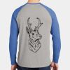 Mens Full Color PosiCharge Long Sleeve Tri Blend Wicking Raglan Tee Thumbnail