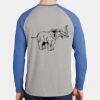 Mens Full Color PosiCharge Long Sleeve Tri Blend Wicking Raglan Tee Thumbnail