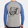 Mens Full Color PosiCharge Long Sleeve Tri Blend Wicking Raglan Tee Thumbnail
