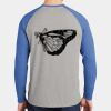 Mens Full Color PosiCharge Long Sleeve Tri Blend Wicking Raglan Tee Thumbnail