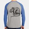 Mens Full Color PosiCharge Long Sleeve Tri Blend Wicking Raglan Tee Thumbnail