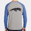 Mens Full Color PosiCharge Long Sleeve Tri Blend Wicking Raglan Tee Thumbnail