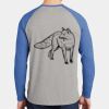 Mens Full Color PosiCharge Long Sleeve Tri Blend Wicking Raglan Tee Thumbnail