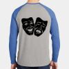 Mens Full Color PosiCharge Long Sleeve Tri Blend Wicking Raglan Tee Thumbnail