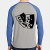 Mens Full Color PosiCharge Long Sleeve Tri Blend Wicking Raglan Tee Thumbnail