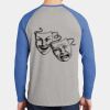 Mens Full Color PosiCharge Long Sleeve Tri Blend Wicking Raglan Tee Thumbnail