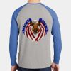 Mens Full Color PosiCharge Long Sleeve Tri Blend Wicking Raglan Tee Thumbnail