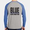 Mens Full Color PosiCharge Long Sleeve Tri Blend Wicking Raglan Tee Thumbnail