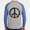 Mens Full Color PosiCharge Long Sleeve Tri Blend Wicking Raglan Tee Thumbnail