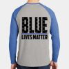 Mens Full Color PosiCharge Long Sleeve Tri Blend Wicking Raglan Tee Thumbnail