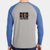 Mens Full Color PosiCharge Long Sleeve Tri Blend Wicking Raglan Tee Thumbnail