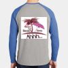 Mens Full Color PosiCharge Long Sleeve Tri Blend Wicking Raglan Tee Thumbnail