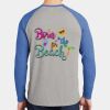 Mens Full Color PosiCharge Long Sleeve Tri Blend Wicking Raglan Tee Thumbnail