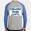 Mens Full Color PosiCharge Long Sleeve Tri Blend Wicking Raglan Tee Thumbnail