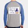 Mens Full Color PosiCharge Long Sleeve Tri Blend Wicking Raglan Tee Thumbnail