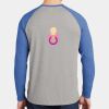 Mens Full Color PosiCharge Long Sleeve Tri Blend Wicking Raglan Tee Thumbnail