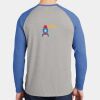 Mens Full Color PosiCharge Long Sleeve Tri Blend Wicking Raglan Tee Thumbnail