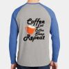 Mens Full Color PosiCharge Long Sleeve Tri Blend Wicking Raglan Tee Thumbnail