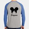 Mens Full Color PosiCharge Long Sleeve Tri Blend Wicking Raglan Tee Thumbnail