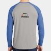 Mens Full Color PosiCharge Long Sleeve Tri Blend Wicking Raglan Tee Thumbnail