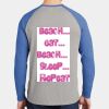 Mens Full Color PosiCharge Long Sleeve Tri Blend Wicking Raglan Tee Thumbnail