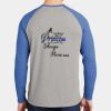 Mens Full Color PosiCharge Long Sleeve Tri Blend Wicking Raglan Tee Thumbnail