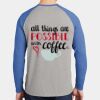 Mens Full Color PosiCharge Long Sleeve Tri Blend Wicking Raglan Tee Thumbnail