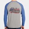 Mens Full Color PosiCharge Long Sleeve Tri Blend Wicking Raglan Tee Thumbnail
