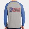 Mens Full Color PosiCharge Long Sleeve Tri Blend Wicking Raglan Tee Thumbnail