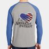 Mens Full Color PosiCharge Long Sleeve Tri Blend Wicking Raglan Tee Thumbnail