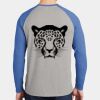 Mens Full Color PosiCharge Long Sleeve Tri Blend Wicking Raglan Tee Thumbnail
