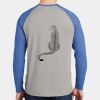 Mens Full Color PosiCharge Long Sleeve Tri Blend Wicking Raglan Tee Thumbnail