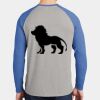 Mens Full Color PosiCharge Long Sleeve Tri Blend Wicking Raglan Tee Thumbnail