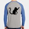 Mens Full Color PosiCharge Long Sleeve Tri Blend Wicking Raglan Tee Thumbnail
