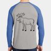 Mens Full Color PosiCharge Long Sleeve Tri Blend Wicking Raglan Tee Thumbnail