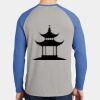 Mens Full Color PosiCharge Long Sleeve Tri Blend Wicking Raglan Tee Thumbnail