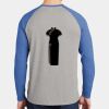 Mens Full Color PosiCharge Long Sleeve Tri Blend Wicking Raglan Tee Thumbnail