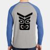 Mens Full Color PosiCharge Long Sleeve Tri Blend Wicking Raglan Tee Thumbnail