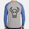 Mens Full Color PosiCharge Long Sleeve Tri Blend Wicking Raglan Tee Thumbnail