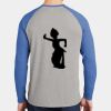Mens Full Color PosiCharge Long Sleeve Tri Blend Wicking Raglan Tee Thumbnail
