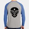 Mens Full Color PosiCharge Long Sleeve Tri Blend Wicking Raglan Tee Thumbnail