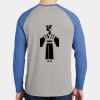Mens Full Color PosiCharge Long Sleeve Tri Blend Wicking Raglan Tee Thumbnail