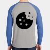 Mens Full Color PosiCharge Long Sleeve Tri Blend Wicking Raglan Tee Thumbnail