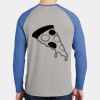 Mens Full Color PosiCharge Long Sleeve Tri Blend Wicking Raglan Tee Thumbnail