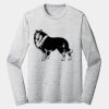Sublimatable PosiCharge Long Sleeve Electric Heather Tee Thumbnail
