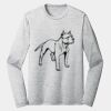 Sublimatable PosiCharge Long Sleeve Electric Heather Tee Thumbnail