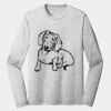 Sublimatable PosiCharge Long Sleeve Electric Heather Tee Thumbnail