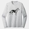 Sublimatable PosiCharge Long Sleeve Electric Heather Tee Thumbnail